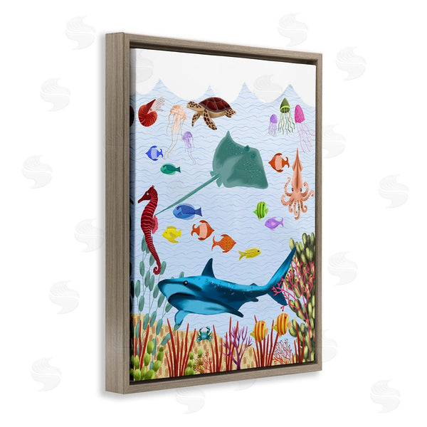 Stupell Industries Regina Moore | Underwater Marine Life Wall Art