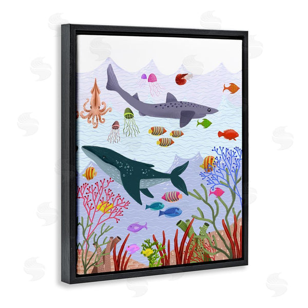 Stupell Industries Regina Moore | Underwater Sea Animals Wall Art