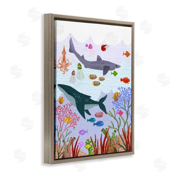 Stupell Industries Regina Moore | Underwater Sea Animals Wall Art