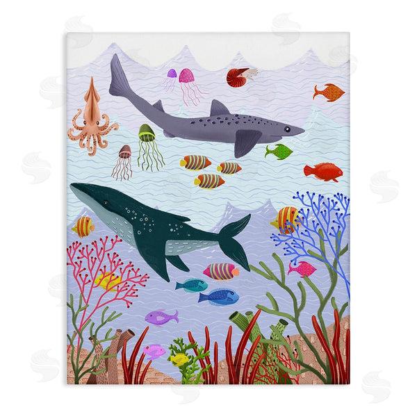 stupell industries Regina Moore | Underwater Sea Animals Wall Art