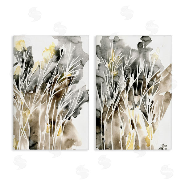 stupell industries Regina Moore | Watercolor Splash with Tendrils