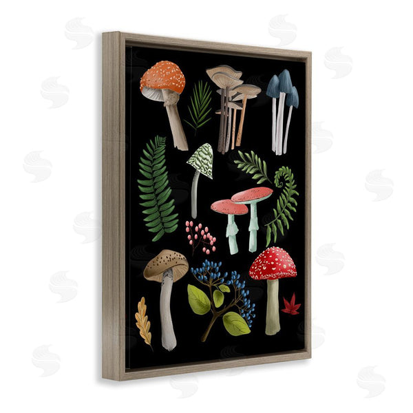 Stupell Industries Regina Moore | Woodland Botanicals On Black Wall Art