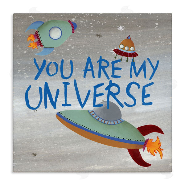 stupell industries Regina Moore | You're My Universe Quote Sci-Fi Outer Space UFO Wall Art