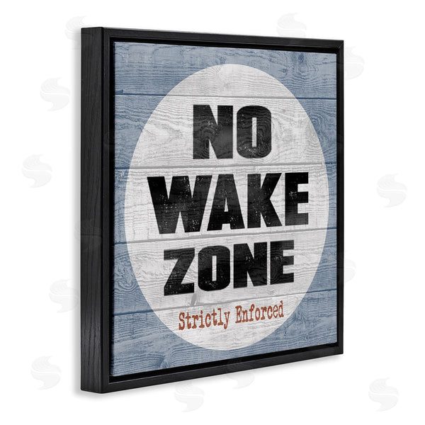 Stupell Industries Regina Nouvel | No Wake Zone Beach Planks