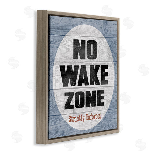 Stupell Industries Regina Nouvel | No Wake Zone Beach Planks
