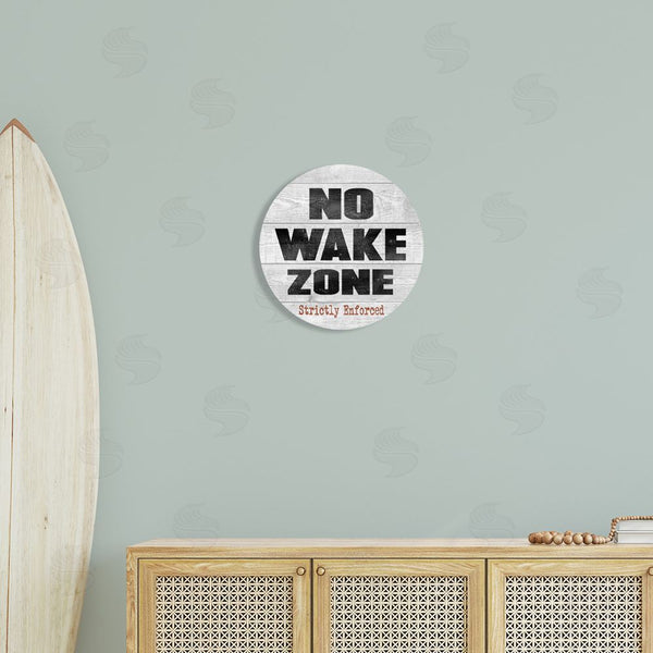 Stupell Industries Regina Nouvel | No Wake Zone Beach Planks Wall Art