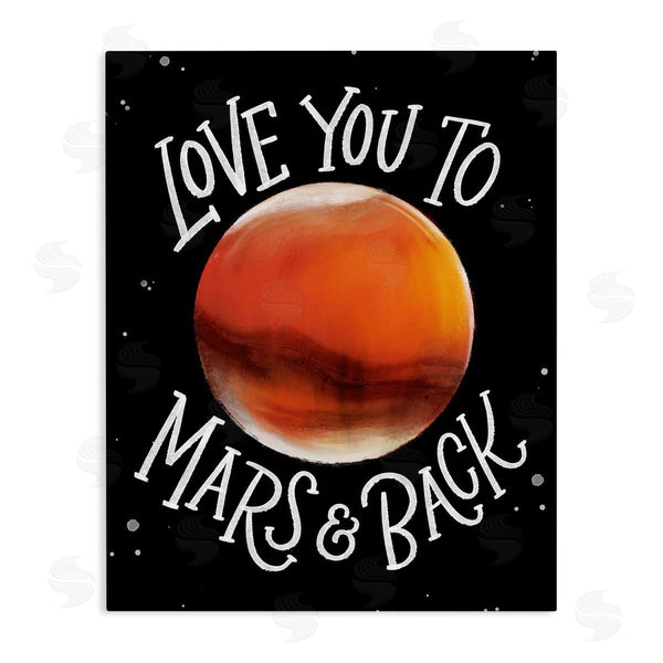 stupell industries Regina Schachter | Love You Mars & Back Motivational Space Phrase Wall Art