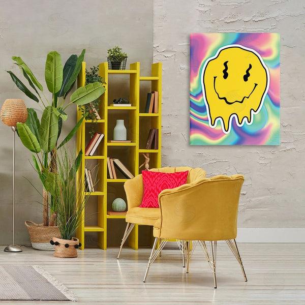 Stupell Industries Reinders | Abstract Melting Smiley Wall Art