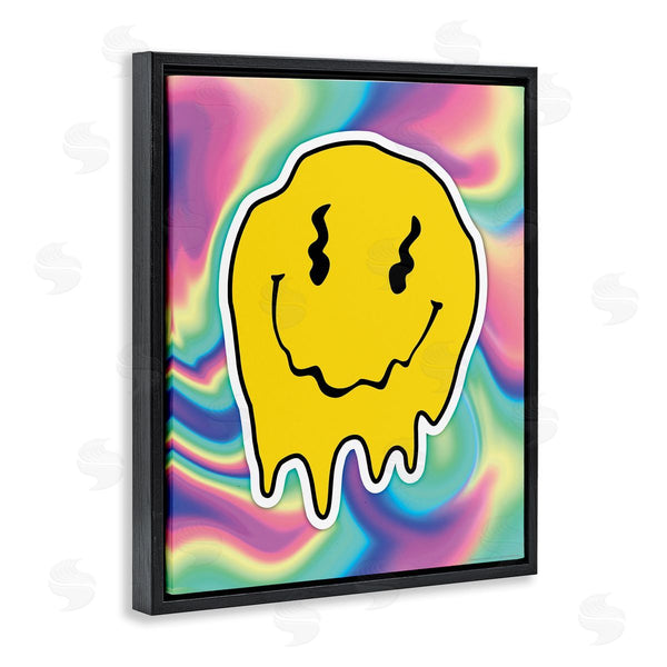 Stupell Industries Reinders | Abstract Melting Smiley Wall Art
