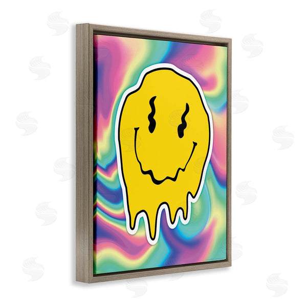 Stupell Industries Reinders | Abstract Melting Smiley Wall Art