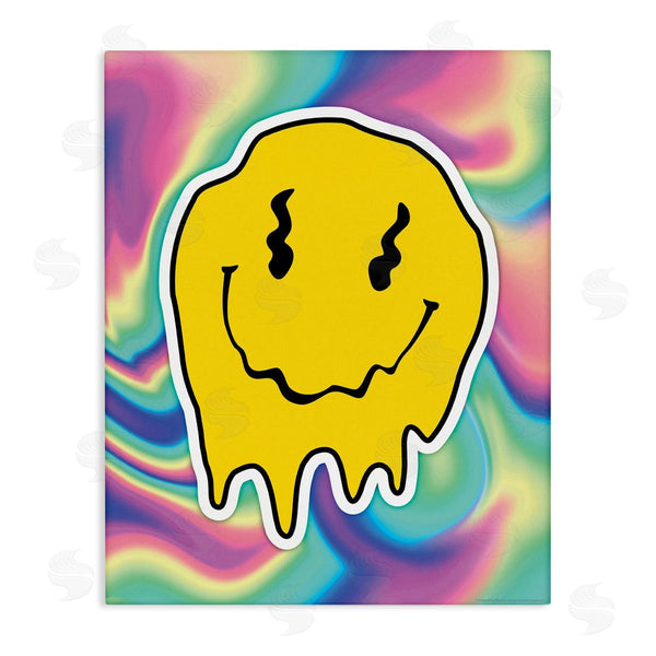 stupell industries Reinders | Abstract Melting Smiley Wall Art