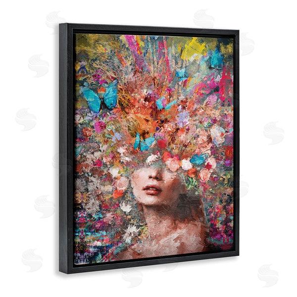 Stupell Industries Reinders | Abstract Painterly Floral Face Wall Art
