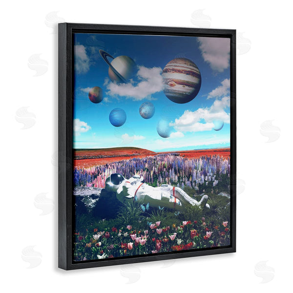 Stupell Industries Reinders | Astronaut & Overhead Planets Wall Art