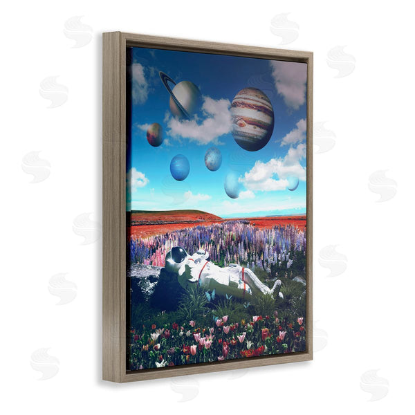 Stupell Industries Reinders | Astronaut & Overhead Planets Wall Art