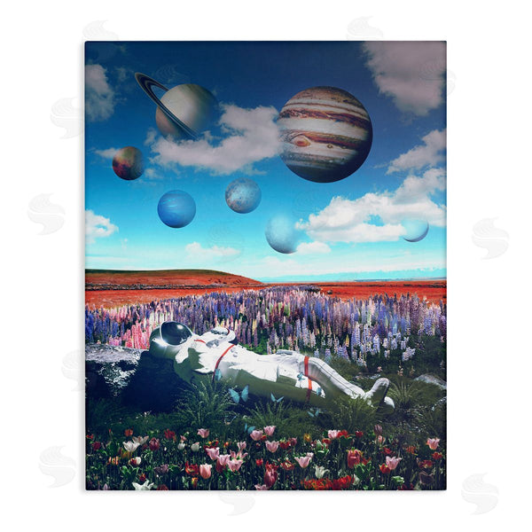 stupell industries Reinders | Astronaut & Overhead Planets Wall Art