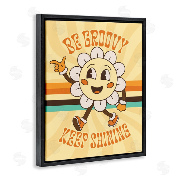 Stupell Industries Reinders | Be Groovy Keep Shining Wall Art