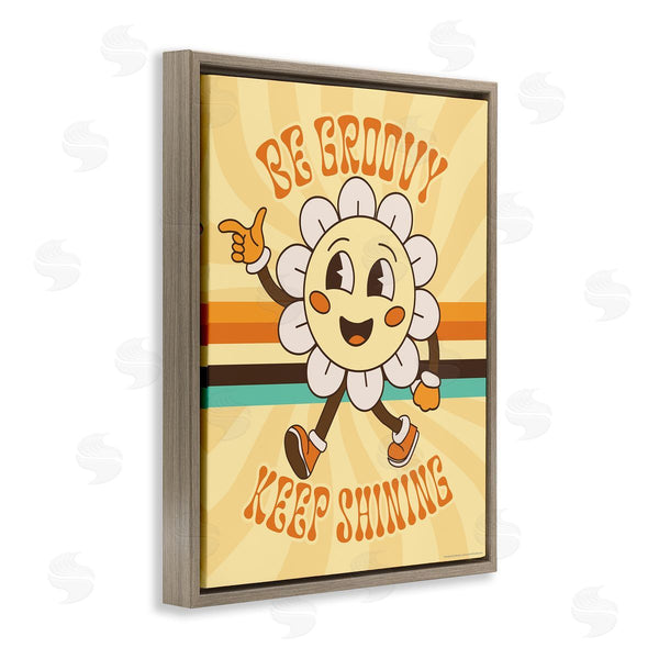 Stupell Industries Reinders | Be Groovy Keep Shining Wall Art