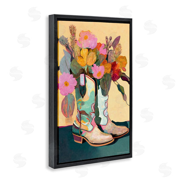 Stupell Industries Reinders | Bright Cowgirl Florals Wall Art