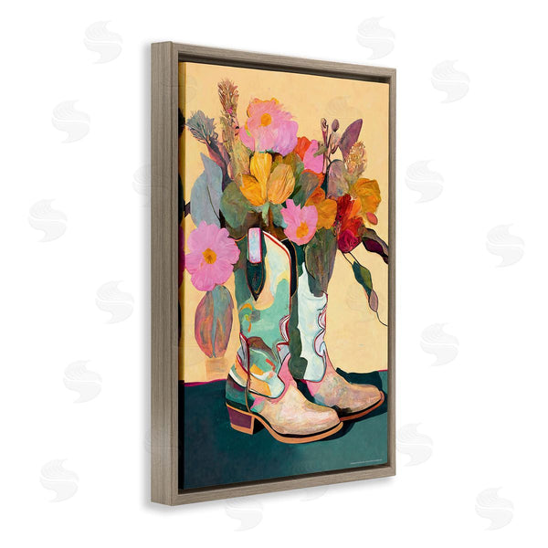 Stupell Industries Reinders | Bright Cowgirl Florals Wall Art