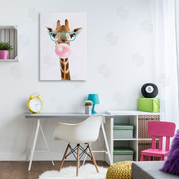 Stupell Industries Reinders | Bubblegum Hipster Giraffe Wall Art