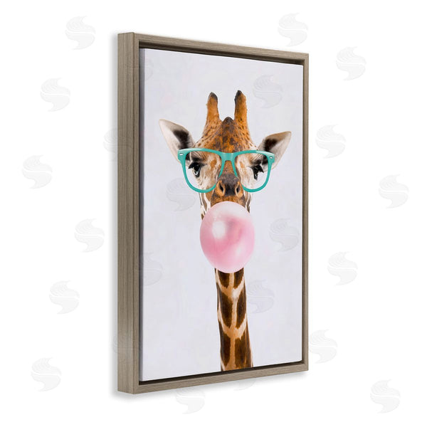 Stupell Industries Reinders | Bubblegum Hipster Giraffe Wall Art