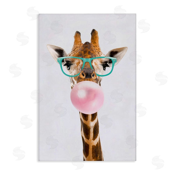 stupell industries Reinders | Bubblegum Hipster Giraffe Wall Art