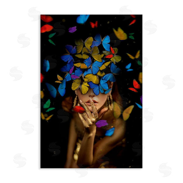 stupell industries Reinders | Butterfly Swathed Woman Wall Art