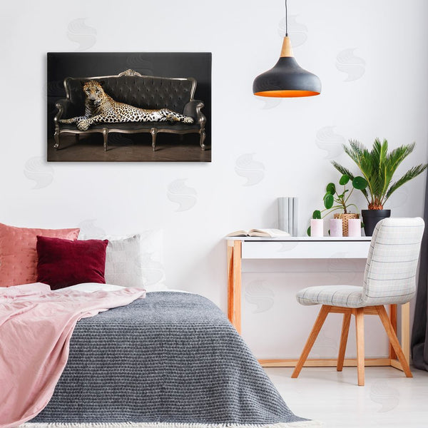 Stupell Industries Reinders | Cheetah Sprawled On Couch Wall Art
