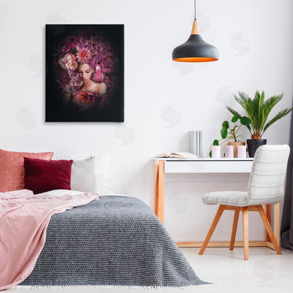 Stupell Industries Reinders | Circular Flowers Woman Wall Art