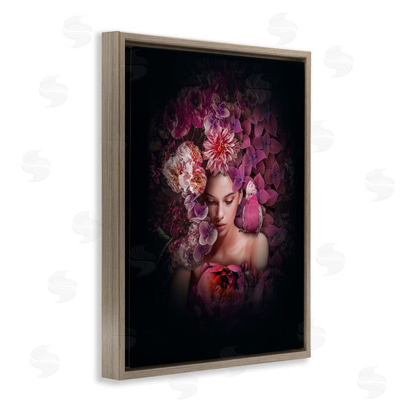 Stupell Industries Reinders | Circular Flowers Woman Wall Art
