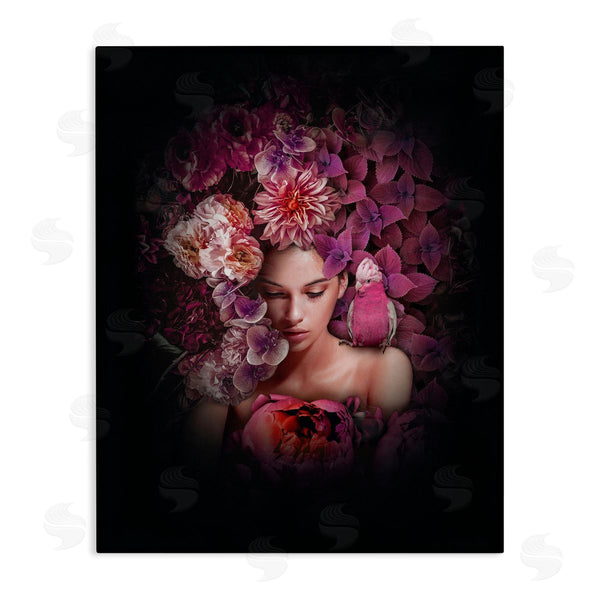stupell industries Reinders | Circular Flowers Woman Wall Art