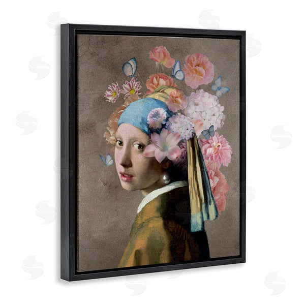 Stupell Industries Reinders | Classic Portrait With Flowers Wall Art