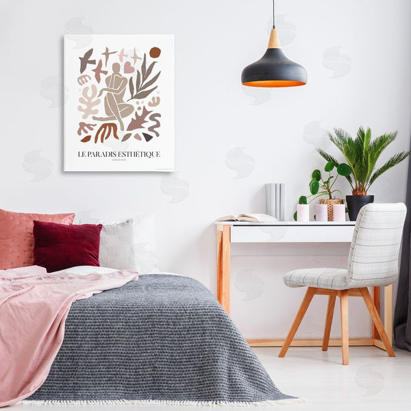 Stupell Industries Reinders | Figure With Abstract Shapes Wall Art