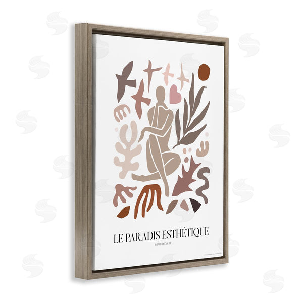 Stupell Industries Reinders | Figure With Abstract Shapes Wall Art