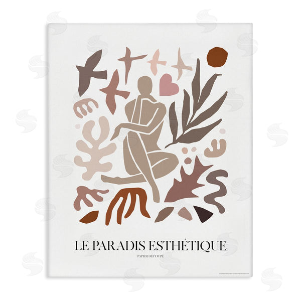 stupell industries Reinders | Figure with Abstract Shapes Wall Art