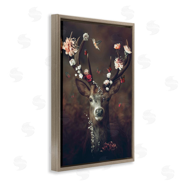 Stupell Industries Reinders | Flower Bedecked Antlers Wall Art
