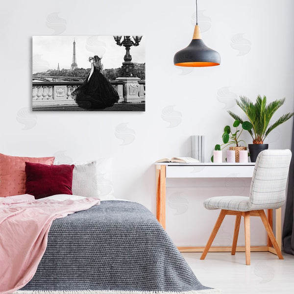 Stupell Industries Reinders | Girl In Gown Cityscape Wall Art