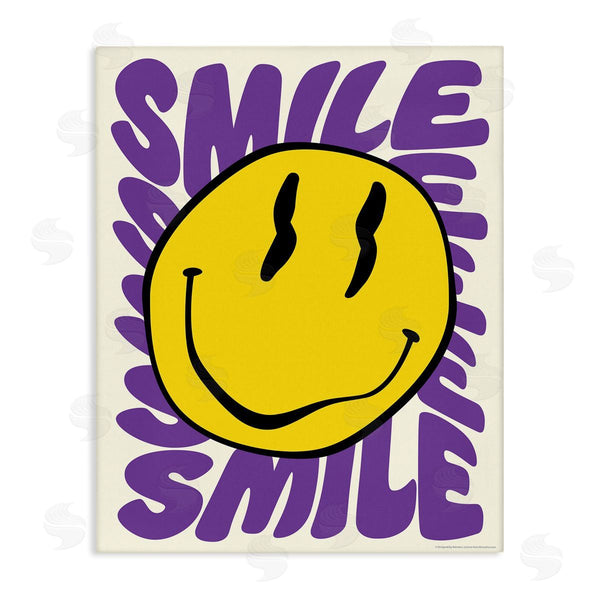 stupell industries Reinders | Groovy Smile Typography Wall Art