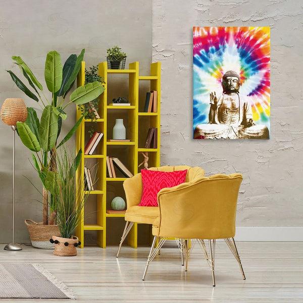 Stupell Industries Reinders | Hippie Tie Dye Buddha Wall Art