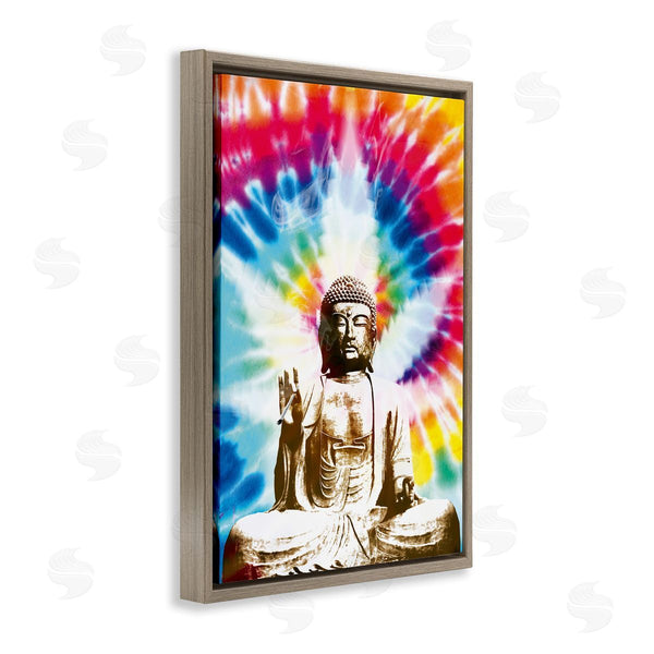 Stupell Industries Reinders | Hippie Tie Dye Buddha Wall Art