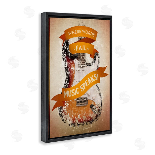 Stupell Industries Reinders | Inspirational Music Speaks Wall Art