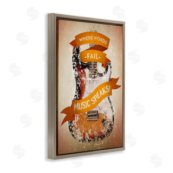 Stupell Industries Reinders | Inspirational Music Speaks Wall Art
