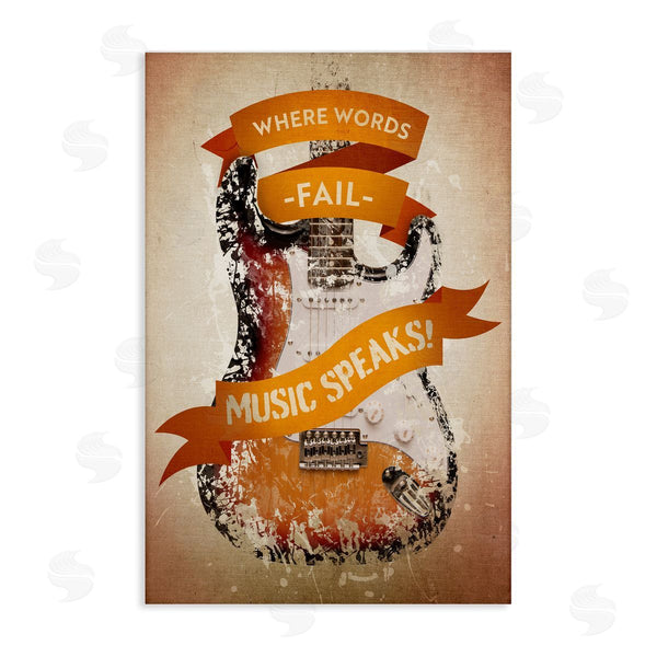 stupell industries Reinders | Inspirational Music Speaks Wall Art
