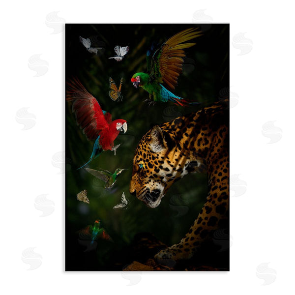 stupell industries Reinders | Jungle Brawl Animals Wall Art