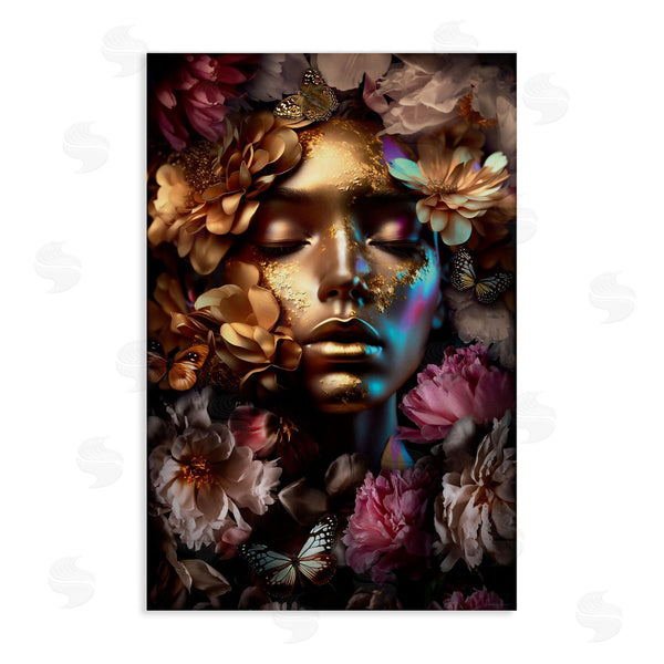 stupell industries Reinders | Lavish Floral Face Wall Art