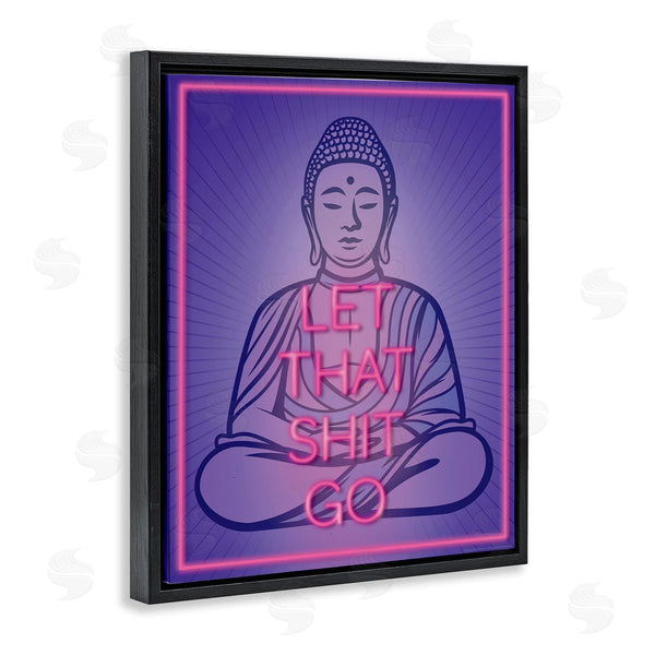 Stupell Industries Reinders | Let That Sh*t Go Meditation Wall Art