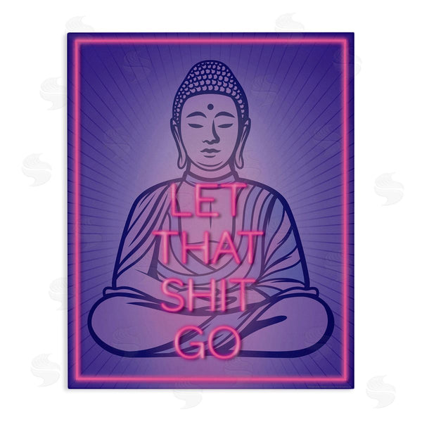 stupell industries Reinders | Let That Sh*t Go Meditation Wall Art
