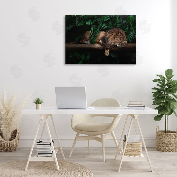 Stupell Industries Reinders | Lion On Tropical Branch Wall Art