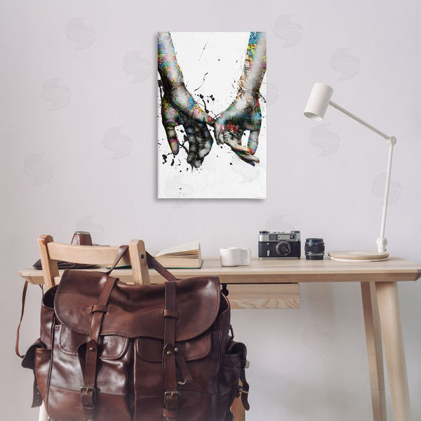 Stupell Industries Reinders | Modern Splash Hand Holding Wall Art