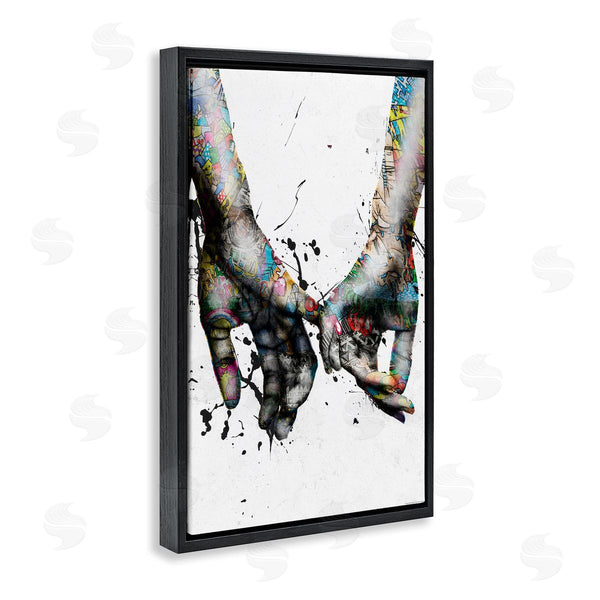 Stupell Industries Reinders | Modern Splash Hand Holding Wall Art